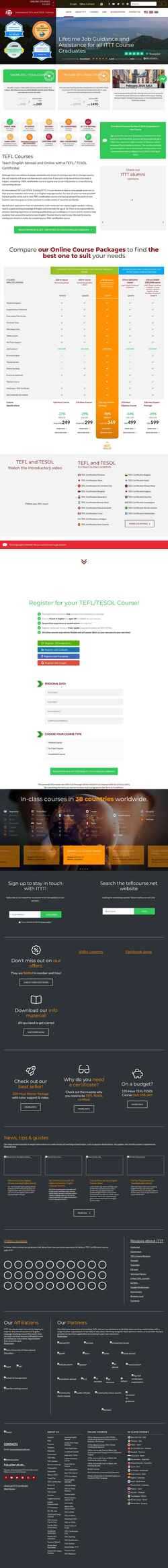 Скриншот www.teflcourse.net