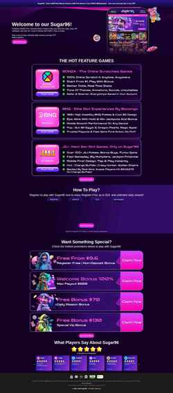Screenshot playsugar96.com