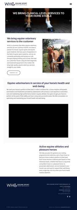 Screenshot equinevet.fi