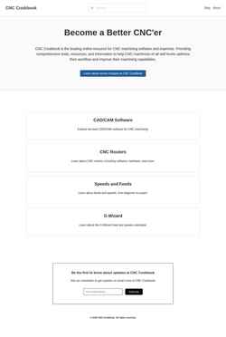 Στιγμιότυπο οθόνης www.cnccookbook.com