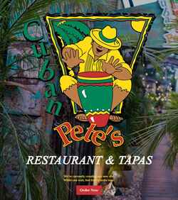 Captura de pantalla cubanpetesrestaurant.com