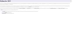 Schermata pythonnet.sourceforge.net