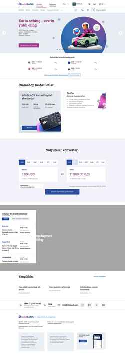 Snímek obrazovky www.infinbank.com