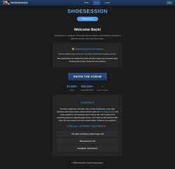 Captura de pantalla shoesession.com