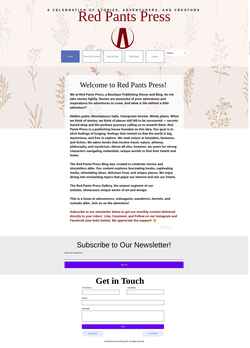 Screenshot www.redpantspress.com