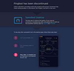 Skjermdump pingtest.net