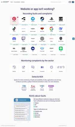 Screenshot detector404.com