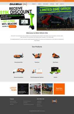 Екранна снимка www.ditchwitchcea.com.au
