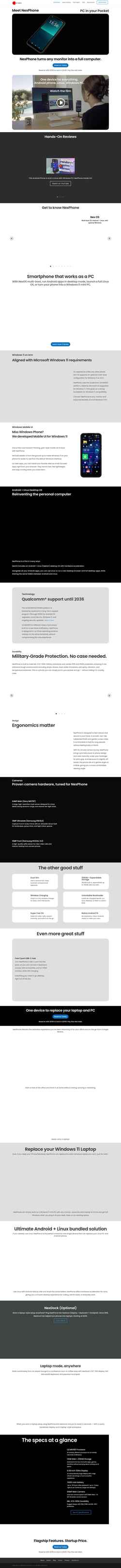 Schermata nexphone.com