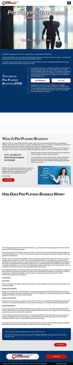Screenshot proplayersbusiness.com