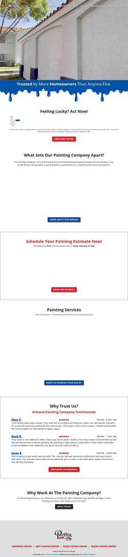 Screenshot paintingco.com