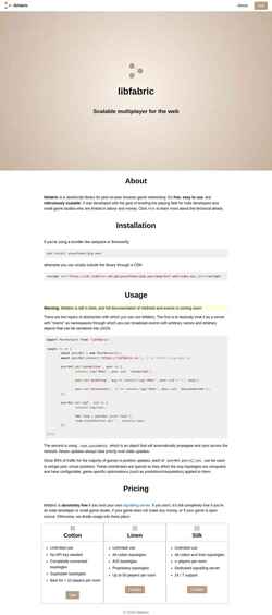 Screenshot libfabric.com