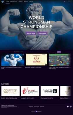 Screenshot worldstrongman.tv