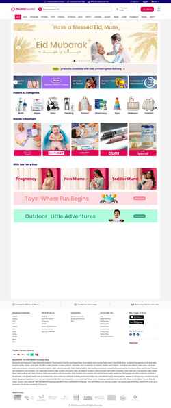 Snímek obrazovky www.mumzworld.com
