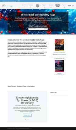 Snímek obrazovky themedicalbiochemistrypage.org