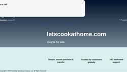 Screenshot letscookathome.com