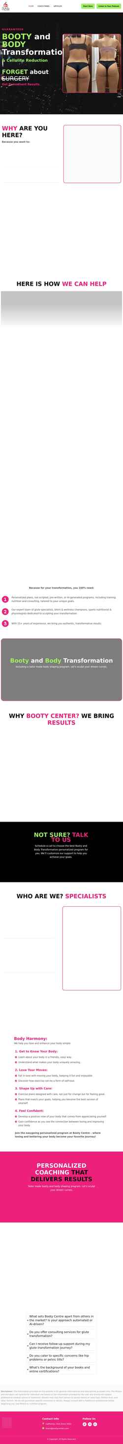 Screenshot bootycenter.com