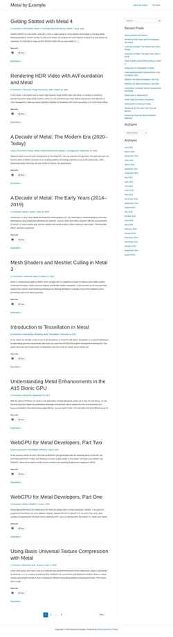 Screenshot metalbyexample.com