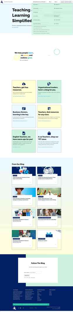 Snímek obrazovky teamtomeducation.com