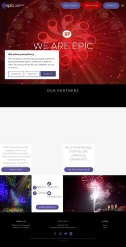 Screenshot epicentertainmentgroup.com