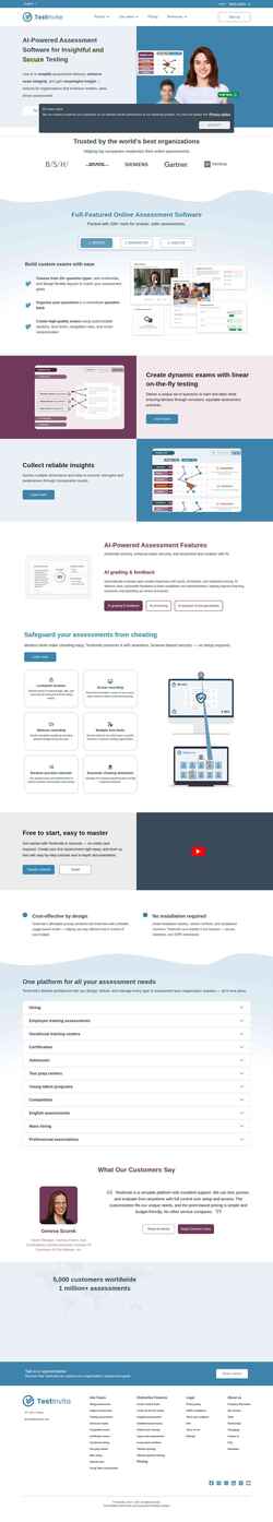 Скриншот www.testinvite.com