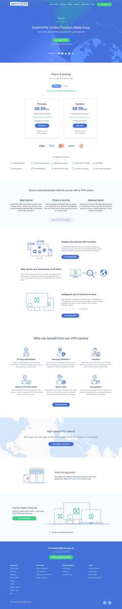 Screenshot switchvpn.net