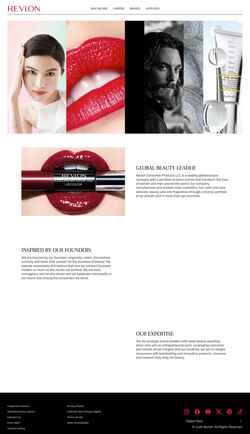 Στιγμιότυπο οθόνης www.revloncorp.com