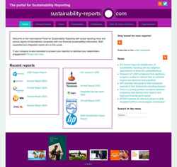 Capture d'écran www.sustainability-reports.com