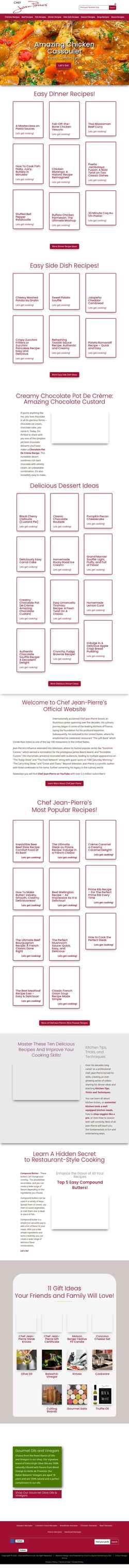 Zrzut ekranu chefjeanpierre.com