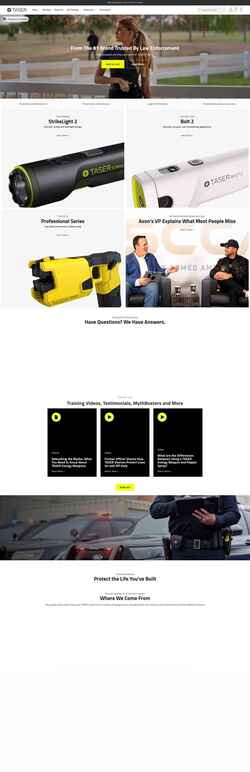 Screenshot taser.com