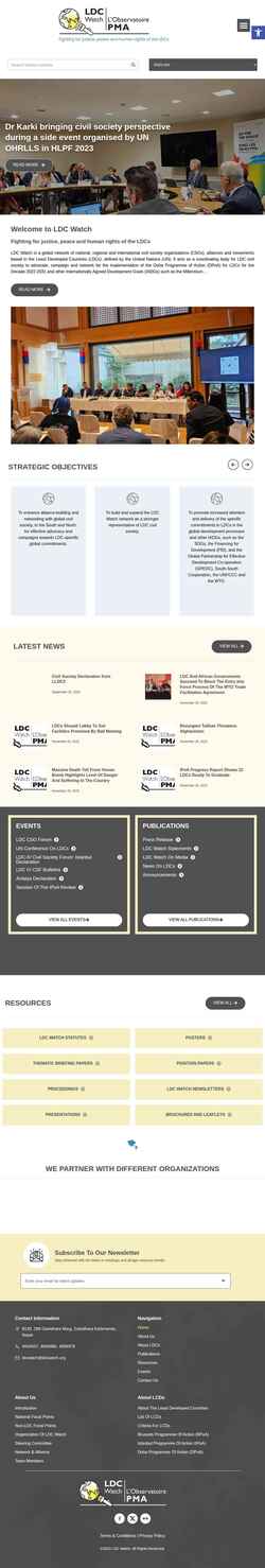 Screenshot ldcwatch.org
