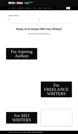 Ekraanipilt writetodone.com