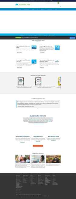 Screenshot www.solutiontree.com