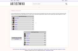 Captura de pantalla artistwiki.com