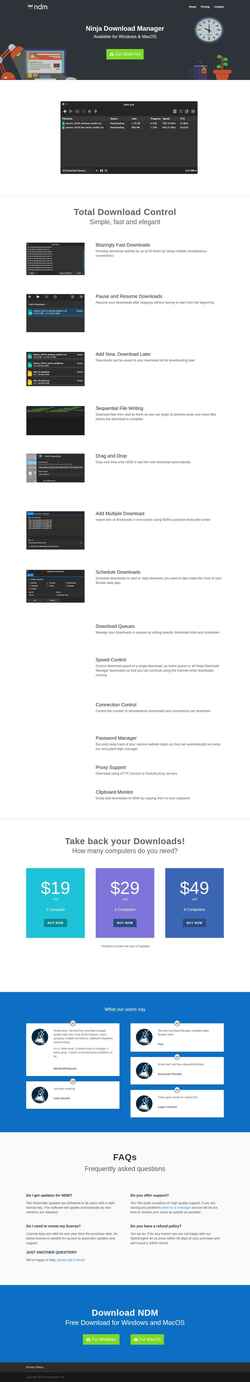 Screenshot ninjadownloadmanager.com