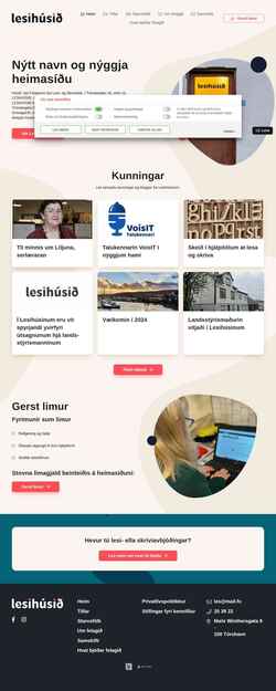 Screenshot www.lesa.fo