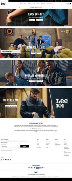 Снимак екрана eu.lee.com