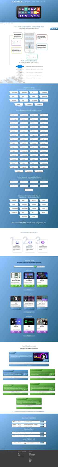 Screenshot www.touch-portal.com