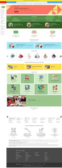 Снимак екрана shop.scholastic.com
