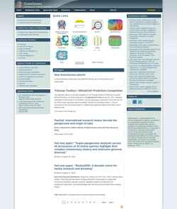 Captura de pantalla graingenes.org