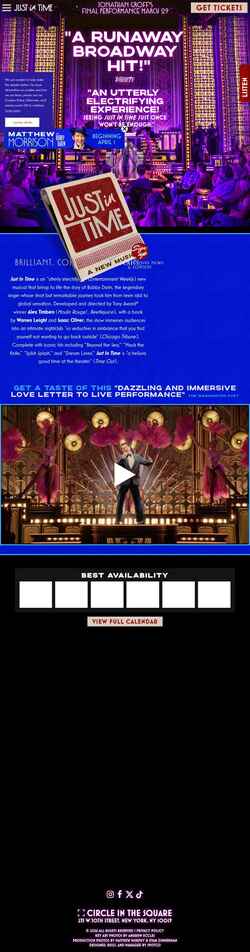 Скриншот justintimebroadway.com