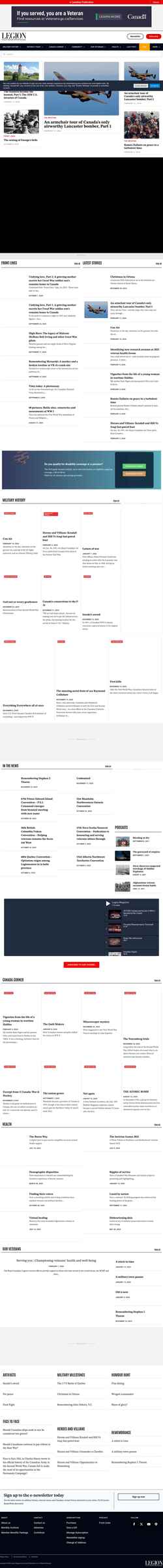 Снимак екрана legionmagazine.com