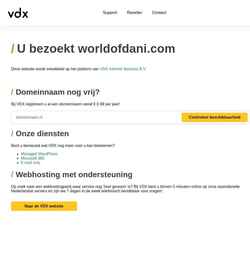 Screenshot www.worldofdani.com