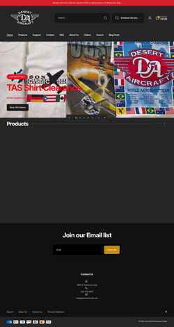 Screenshot www.desertaircraft.com