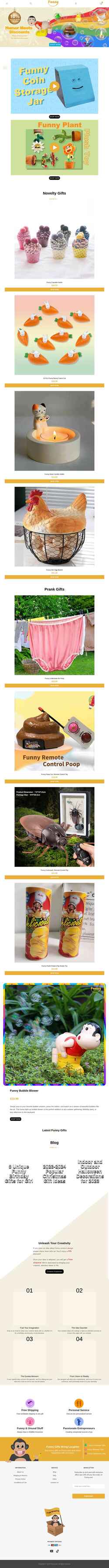 Captura de pantalla www.funny.com