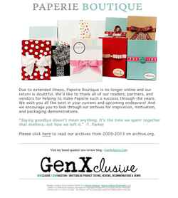 Screenshot paperieboutique.com