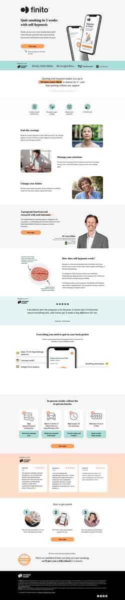 Screenshot www.tryfinito.com
