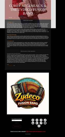 Screenshot zydecofusion.com