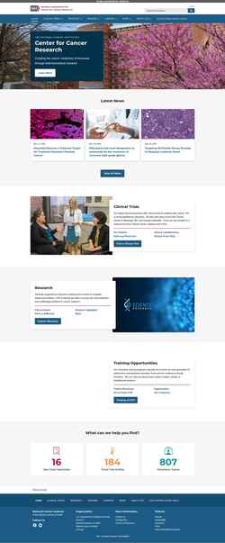 Screenshot ccr.cancer.gov