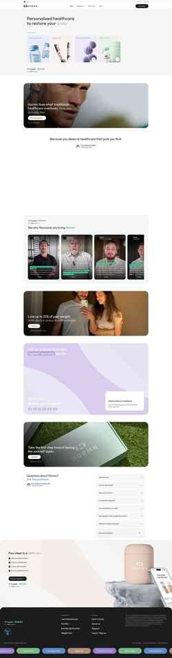 Screenshot www.hormn.com